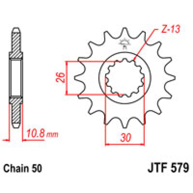 Купить Звездочка передняя JT Sprockets (шаг 530 ) JT JTF579